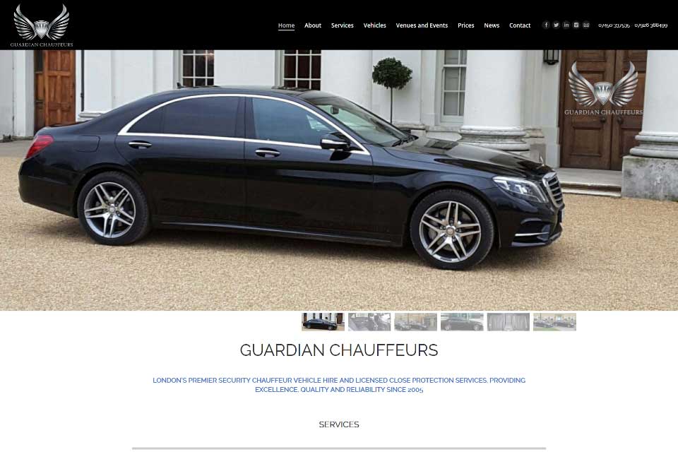 Chauffeur Webdesign